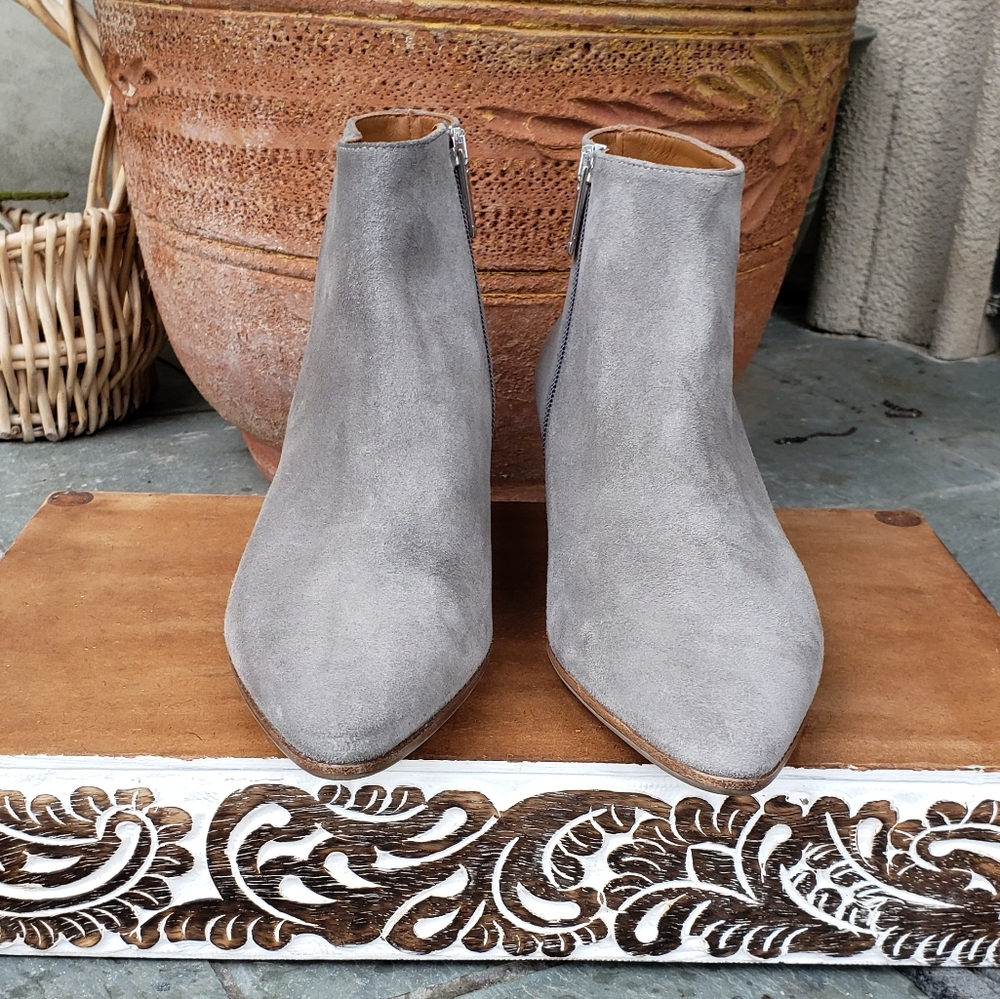 Aquatalia Women's Ankle Boots in Light Gray - Picture 3 of 11
